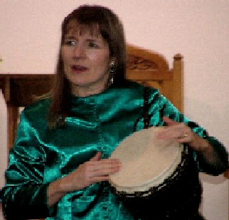 Colleen - playing the Bohdran
